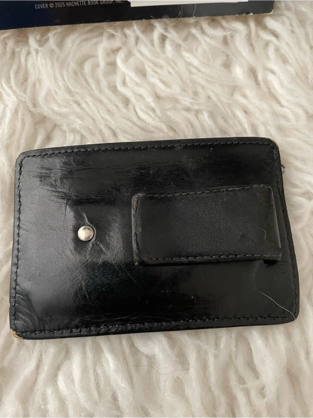 COACH  Black Leather Bifold Wallet - Classic Slim Card Holder